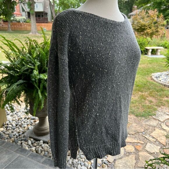 Banana Republic Sweater Oversize Gray Long Sleeved with 14” Zippers size S - Picture 1 of 7